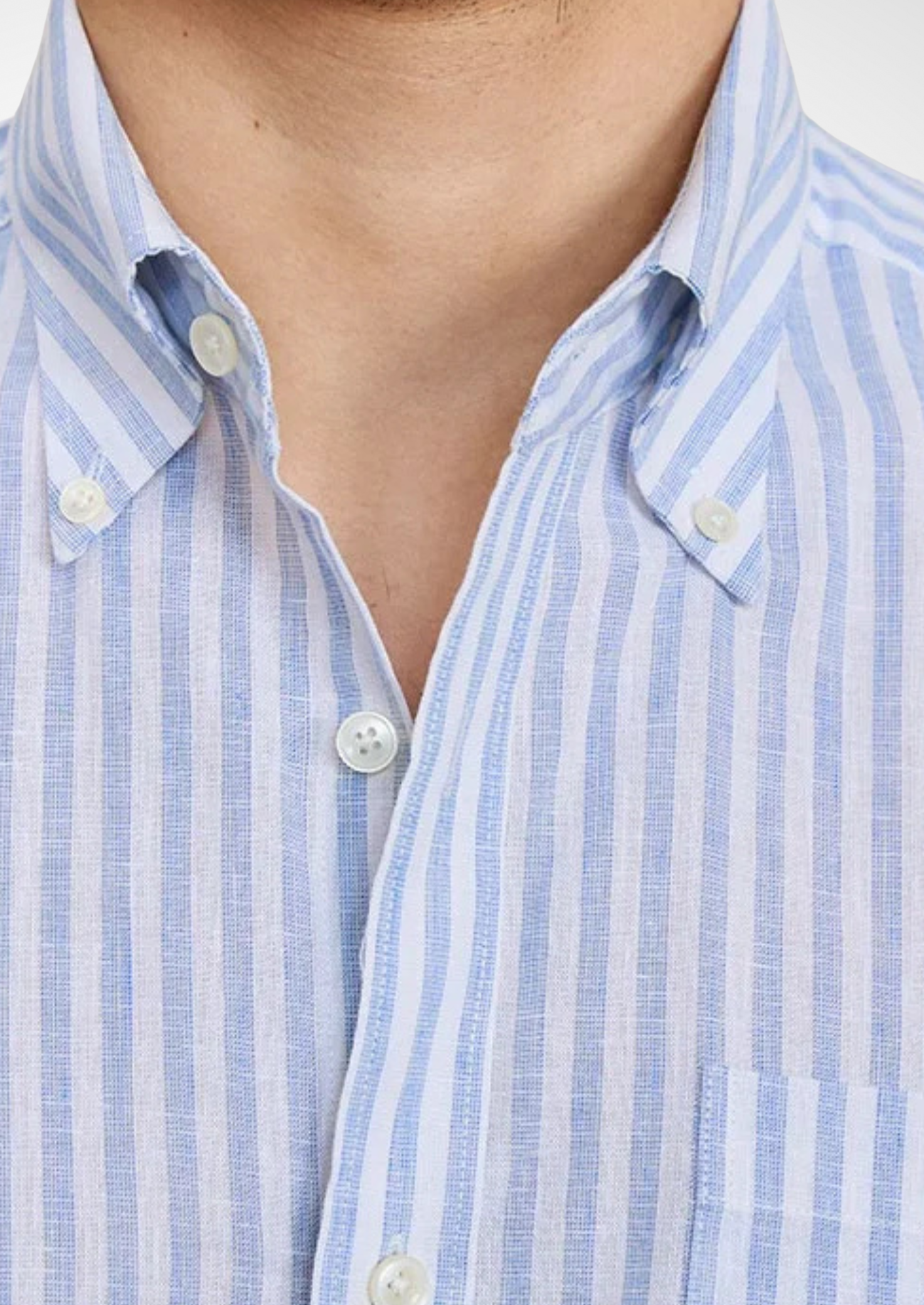 Camicia a righe Portofino Heritage – Azzurro